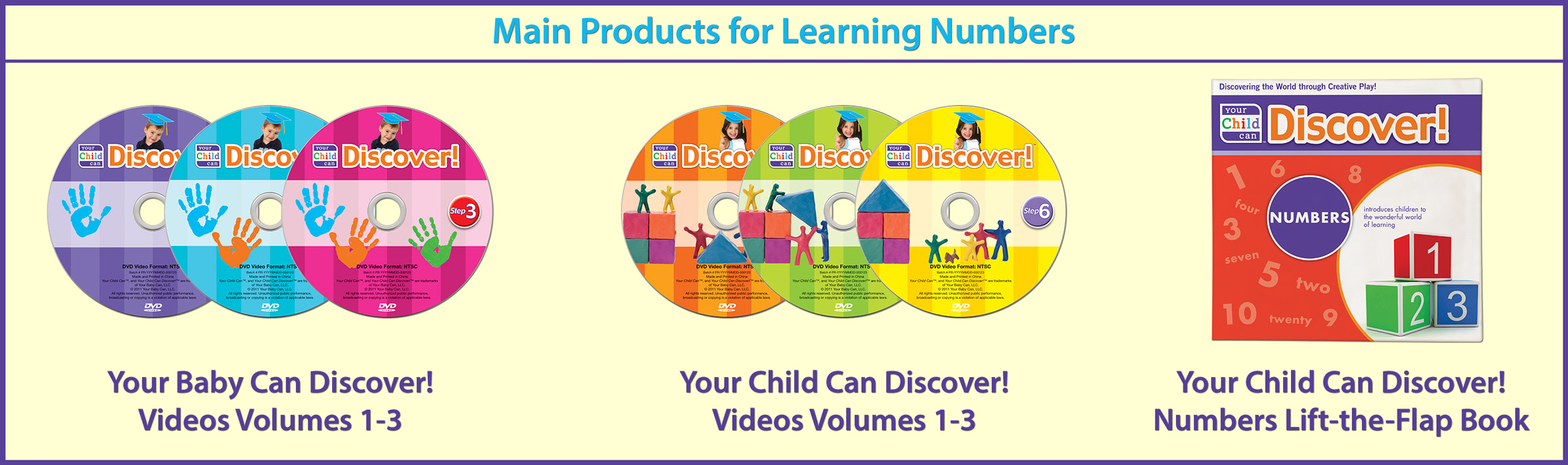 Main Products for Learning Numbers
