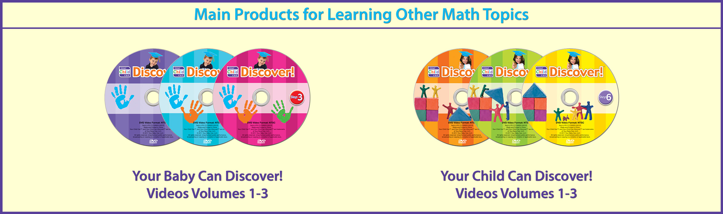 Main Products for Learning Other Math Topics
