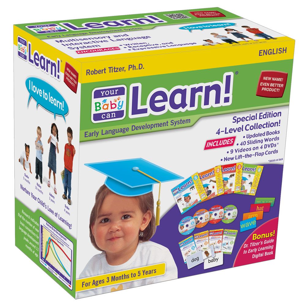 Your My Baby Can Learn UPDATED from Read Volume 1-4 cards BRAND NEW 